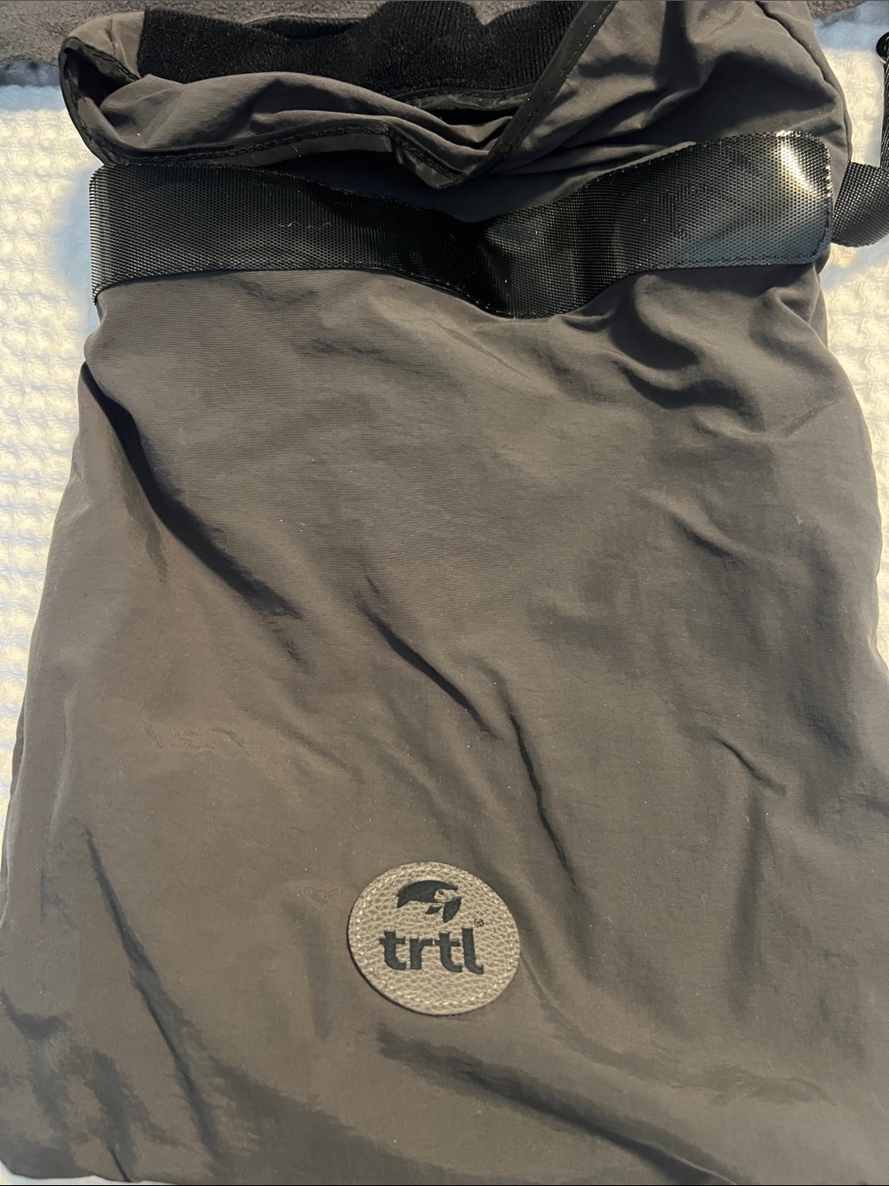 trtl Black Travel Neck Pillow Pouch – Protective Carry Case for Pillows